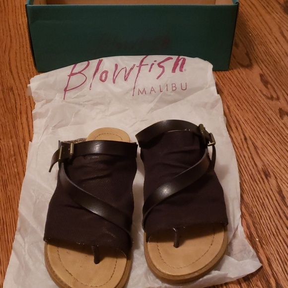 blowfish slip on sandals